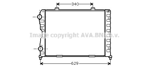 AVA QUALITY COOLING Радиатор, охлаждение двигателя AL2089